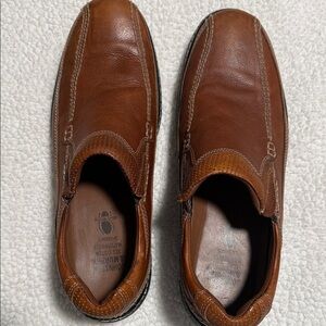 Johnston & Murphy Men's Tan Leather Slip-Ons